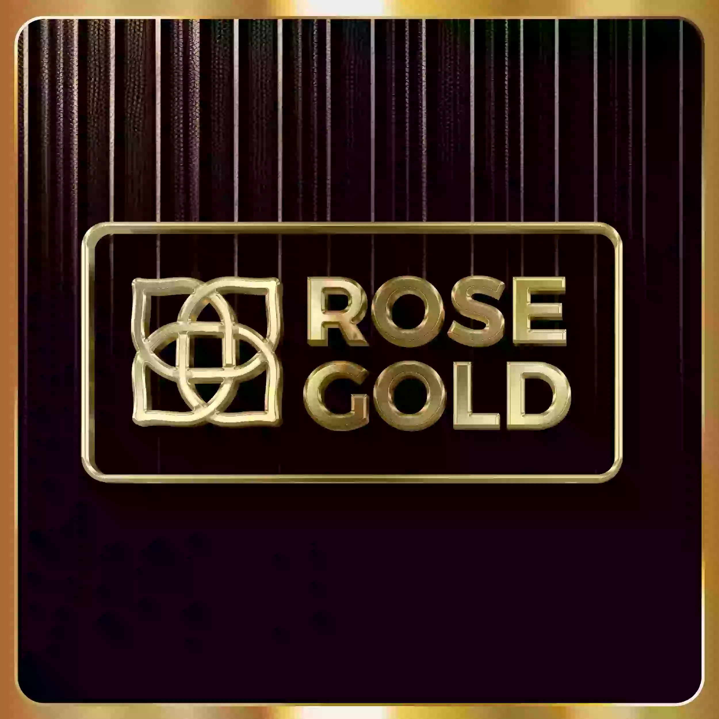 A creative design company logo on a black wall.